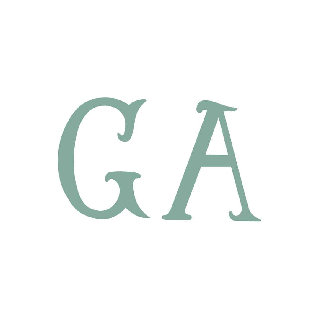 ga wordmark in green